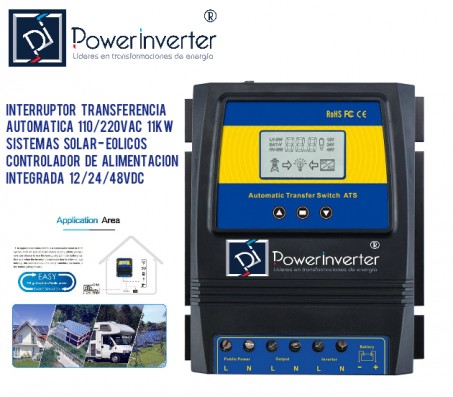 INTERRUPTOR AUTOTRANSFERENCIA - SISTEMAS SOLAR 11KW/220VAC  